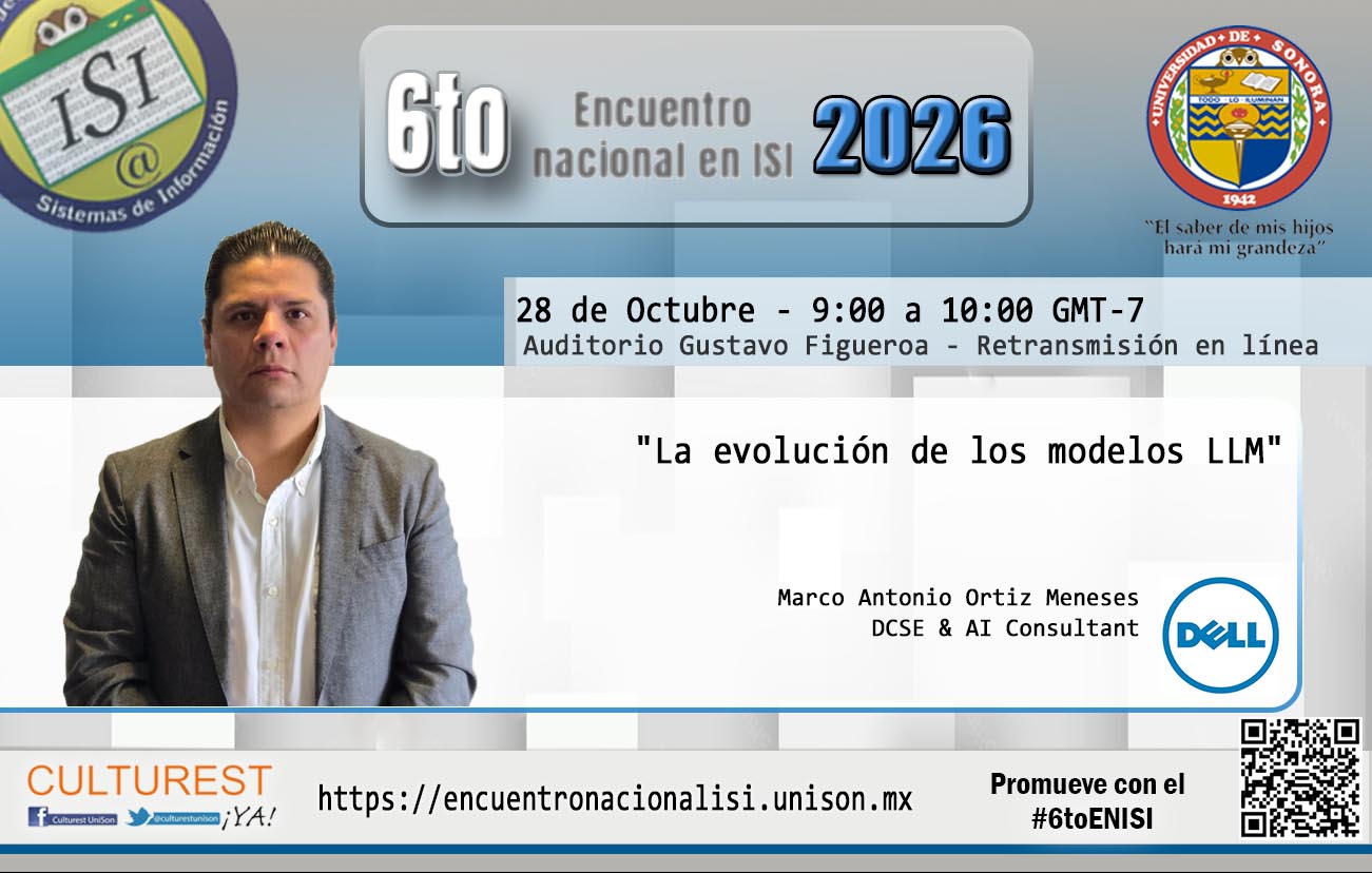 Ponente confirmado