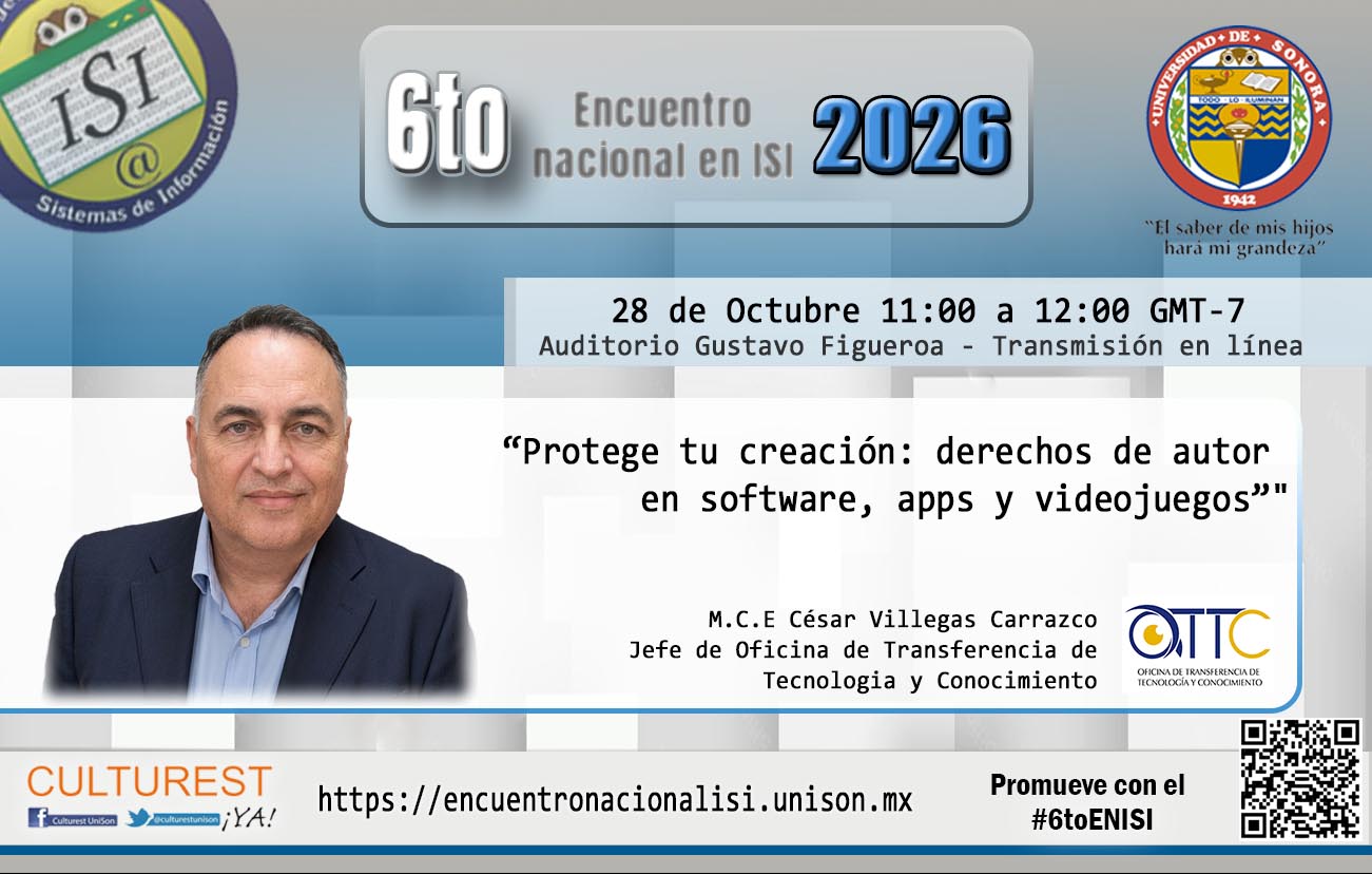 Ponente confirmado