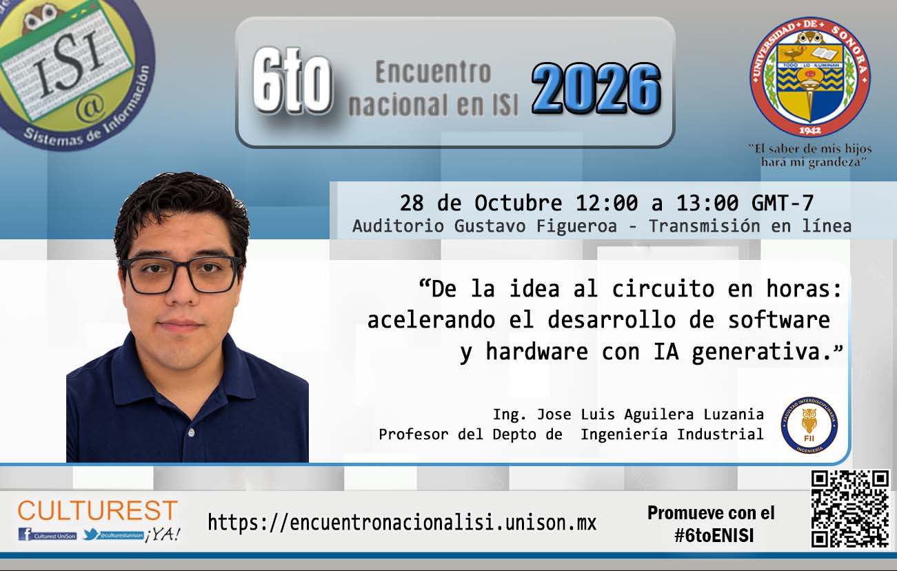 Ponente confirmado