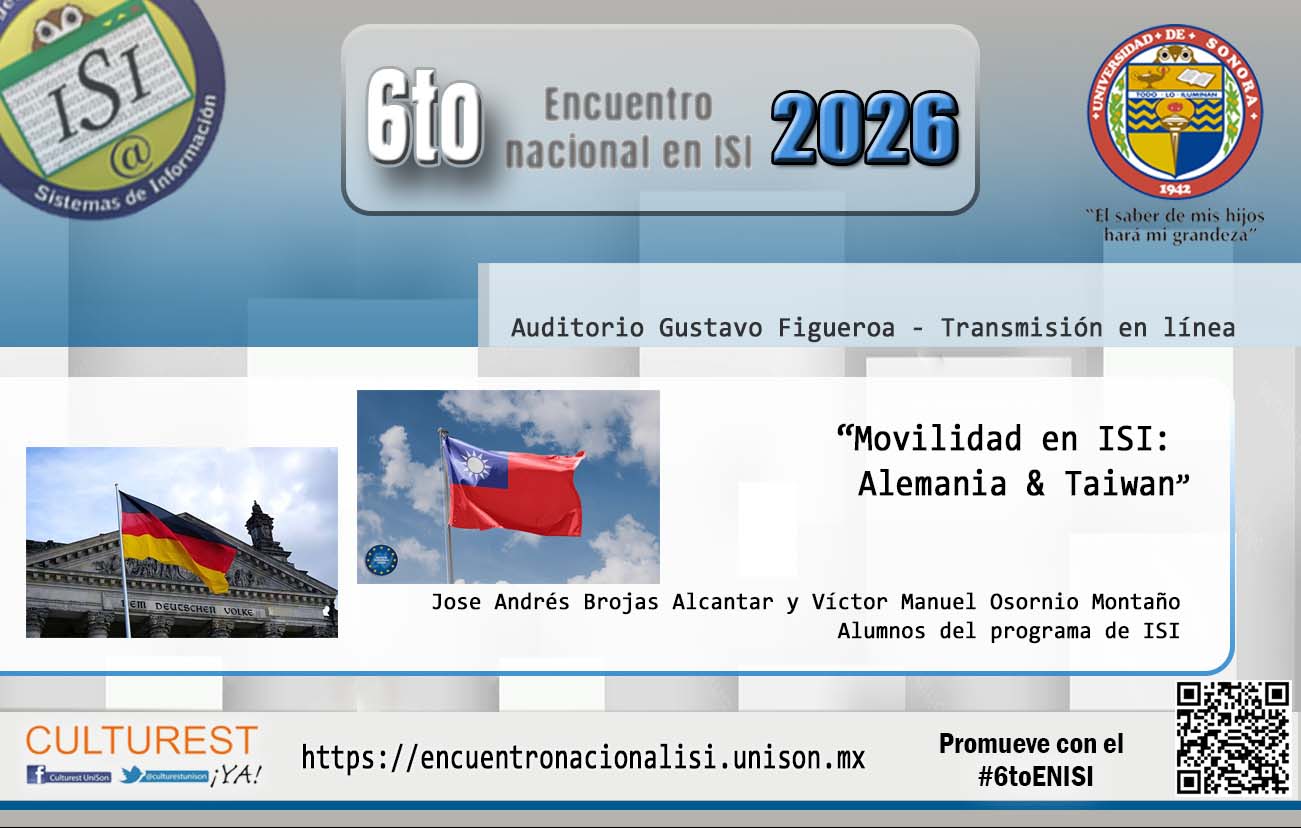Movilidad en ISI: Alemania & Taiwan