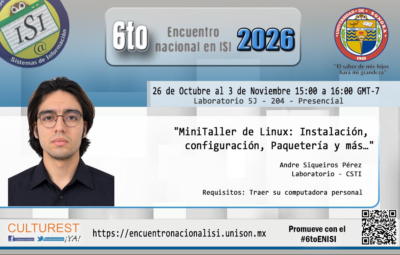 Ponente confirmado
